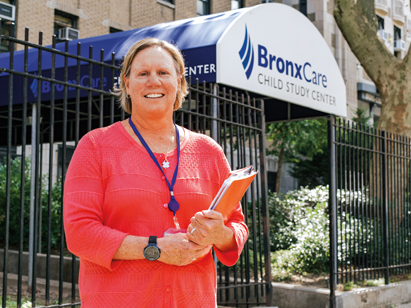Theresa Carey, Administrative Director, Outpatient Psychiatry, outside Child Study Center.